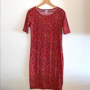 Lularoe Julia Dress Red